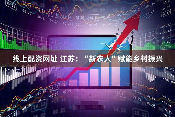 线上配资网址 江苏：“新农人”赋能乡村振兴